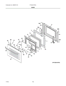 05 - Door parts for Electrolux Range FFES3015PSC from AppliancePartsPros.com