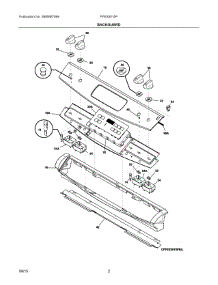 02 - Backguard parts for Electrolux Range FFES3015PWE from AppliancePartsPros.com