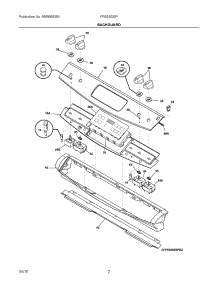 02 - Backguard parts for Electrolux Range FFES3025PBC from AppliancePartsPros.com