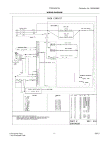 11 - Wiring Diagram parts for Frigidaire Range FFES3025PSA from AppliancePartsPros.com