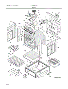 03 - Body parts for Electrolux Range FFES3025PSC from AppliancePartsPros.com