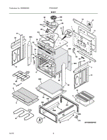 03 - Body parts for Electrolux Range FFES3025PWC from AppliancePartsPros.com