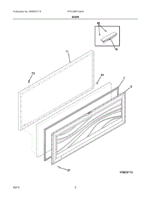 02 - Door parts for Electrolux Freezer FFFC09M1QWA from AppliancePartsPros.com
