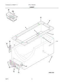 03 - Cabinet parts for Electrolux Freezer FFFC11M4QWA from AppliancePartsPros.com