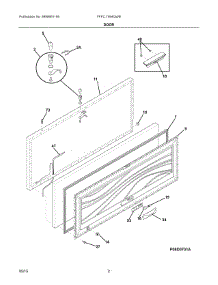 02 - Door parts for Electrolux Freezer FFFC11M4QWB from AppliancePartsPros.com