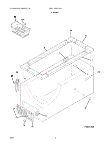 03 - Cabinet parts for Electrolux Freezer FFFC16M5QWA from AppliancePartsPros.com