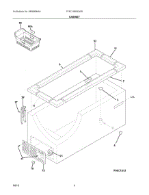 03 - Cabinet parts for Electrolux Freezer FFFC16M5QWB from AppliancePartsPros.com
