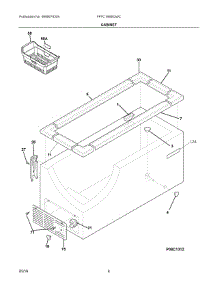 03 - Cabinet parts for Electrolux Freezer FFFC16M5QWC from AppliancePartsPros.com