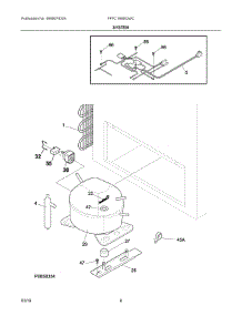 04 - System parts for Electrolux Freezer FFFC16M5QWC from AppliancePartsPros.com