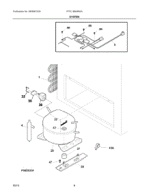 04 - System parts for Electrolux Freezer FFFC18M4RWA from AppliancePartsPros.com