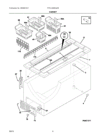 03 - Cabinet parts for Electrolux Freezer FFFC22M6QWB from AppliancePartsPros.com