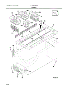 03 - Cabinet parts for Electrolux Freezer FFFC22M6QWD from AppliancePartsPros.com