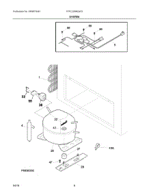 04 - System parts for Electrolux Freezer FFFC22M6QWD from AppliancePartsPros.com