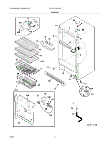 03 - Cabinet parts for Electrolux Freezer FFFH17F4QW0 from AppliancePartsPros.com
