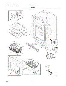 03 - Cabinet parts for Electrolux Freezer FFFH17F6QWB from AppliancePartsPros.com