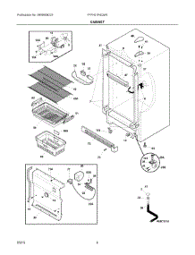 03 - Cabinet parts for Electrolux Freezer FFFH21F4QW0 from AppliancePartsPros.com