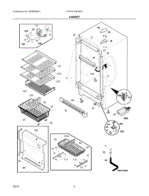 03 - Cabinet parts for Electrolux Freezer FFFH21F6QWA from AppliancePartsPros.com