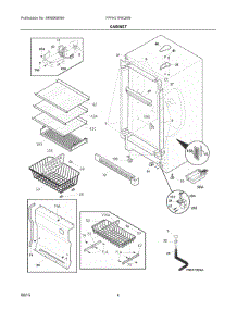 03 - Cabinet parts for Electrolux Freezer FFFH21F6QWB from AppliancePartsPros.com