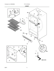 03 - Cabinet parts for Electrolux Freezer FFFU14F2QWA from AppliancePartsPros.com
