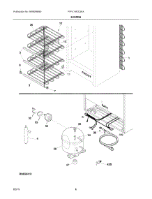 04 - System parts for Electrolux Freezer FFFU14F2QWA from AppliancePartsPros.com