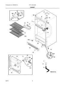 03 - Cabinet parts for Electrolux Freezer FFFU14F2QWB from AppliancePartsPros.com