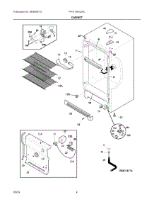 03 - Cabinet parts for Electrolux Freezer FFFU14F2QWC from AppliancePartsPros.com