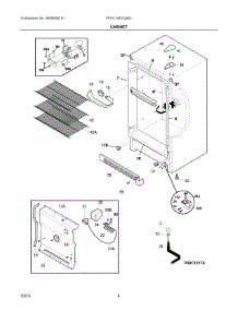 03 - Cabinet parts for Electrolux Freezer FFFU14F2QWD from AppliancePartsPros.com