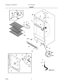03 - Cabinet parts for Electrolux Freezer FFFU14F2QWH from AppliancePartsPros.com