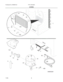 04 - System parts for Electrolux Freezer FFFU14F2QWK from AppliancePartsPros.com