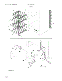 04 - System parts for Electrolux Freezer FFFU14M1QWD from AppliancePartsPros.com