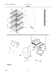 04 - System parts for Electrolux Freezer FFFU14M1QWG from AppliancePartsPros.com