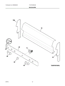 02 - Backguard parts for Electrolux Range FFGF3005MQB from AppliancePartsPros.com