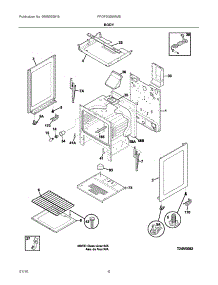 04 - Body parts for Electrolux Range FFGF3005MWB from AppliancePartsPros.com