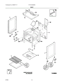04 - Body parts for Electrolux Range FFGF3005MWE from AppliancePartsPros.com