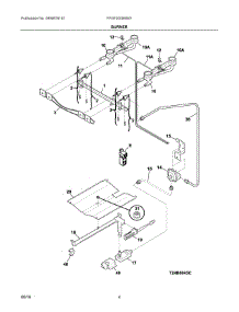 03 - Burner parts for Electrolux Range FFGF3005MWF from AppliancePartsPros.com