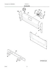 02 - Backguard parts for Electrolux Range FFGF3011LBD from AppliancePartsPros.com