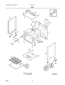 04 - Body parts for Electrolux Range FFGF3011LBE from AppliancePartsPros.com