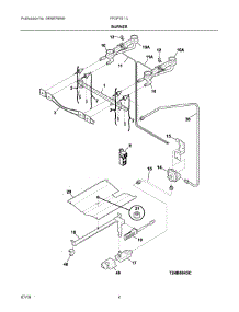 03 - Burner parts for Electrolux Range FFGF3011LBG from AppliancePartsPros.com