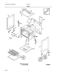 04 - Body parts for Electrolux Range FFGF3011LWD from AppliancePartsPros.com