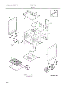 04 - Body parts for Electrolux Range FFGF3011RSA from AppliancePartsPros.com