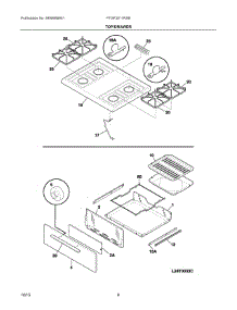 05 - Top / Drawer parts for Electrolux Range FFGF3011RSB from AppliancePartsPros.com