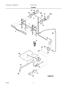 03 - Burner parts for Electrolux Range FFGF3011RSC from AppliancePartsPros.com