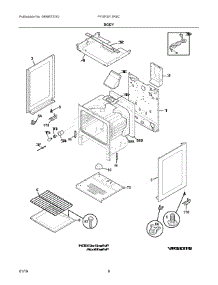 04 - Body parts for Electrolux Range FFGF3011RSC from AppliancePartsPros.com