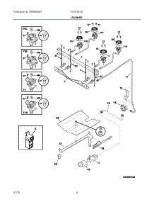 03 - Burner parts for Electrolux Range FFGF3015LBE from AppliancePartsPros.com