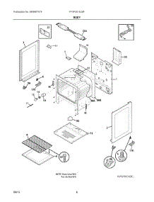 04 - Body parts for Electrolux Range FFGF3015LMF from AppliancePartsPros.com