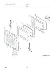 06 - Door parts for Electrolux Range FFGF3017LBF from AppliancePartsPros.com