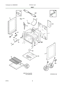 04 - Body parts for Electrolux Range FFGF3017LSE from AppliancePartsPros.com