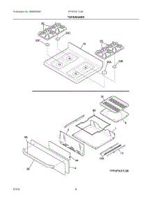 05 - Top / Drawer parts for Electrolux Range FFGF3017LSE from AppliancePartsPros.com