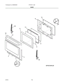 06 - Door parts for Electrolux Range FFGF3017LSE from AppliancePartsPros.com