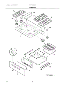 05 - Top / Drawer parts for Electrolux Range FFGF3019LBB from AppliancePartsPros.com